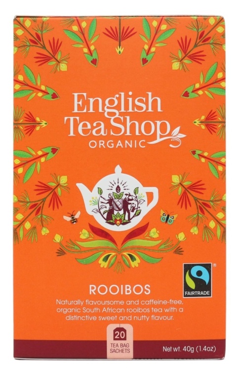 ENGLISH TEA SHOP Herbatka Rooibos BIO (20 x 2 g) 40 g ENGLISH TEA SHOP Herbatka Rooibos BIO (20 x 2 g) 40 g