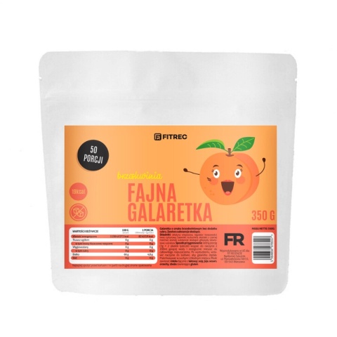 FitRec Fajna Galaretka Brzoskwinia 350g FitRec Fajna Galaretka Brzoskwinia 350g