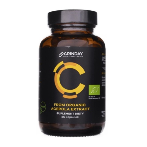 Grinday C Bio Witamina C z Organicznej Aceroli 60 kapsułek Grinday C Bio Witamina C z Organicznej Aceroli 60 kapsułek