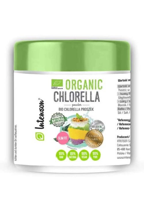Intenson Chlorella Bio w proszku 100g Intenson Chlorella Bio w proszku 100g