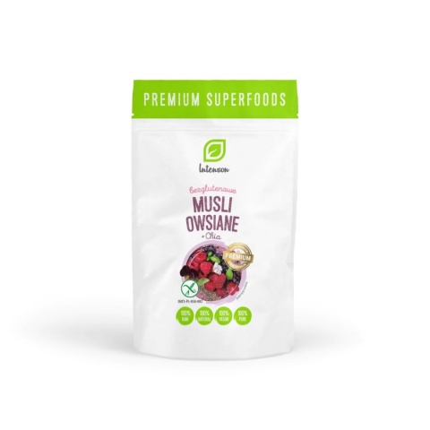 Intenson Musli z nasionami Chia bezglutenowe 200g Intenson Musli z nasionami Chia bezglutenowe 200g