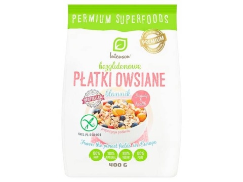 Intenson Płatki owsiane bezglutenowe 400g Intenson Płatki owsiane bezglutenowe 400g