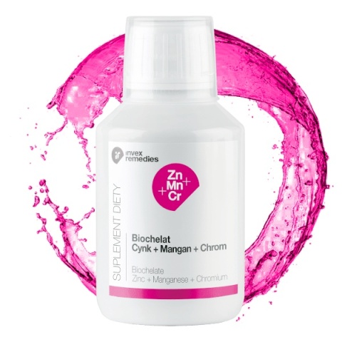Invex Remedies Biochelat Cynk + Mangan + Chrom 150 ml Invex Remedies Biochelat Cynk + Mangan + Chrom 150 ml