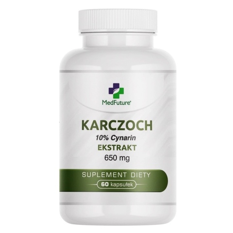MedFuture Karczoch 10% Cynarin Ekstrakt 650mg 60 kapsułek MedFuture Karczoch 10% Cynarin Ekstrakt 650mg 60 kapsułek