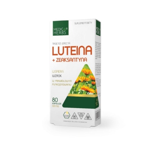 Medica Herbs Luteina + Zeaksantyna 80 kapsułek Medica Herbs Luteina + Zeaksantyna 80 kapsułek
