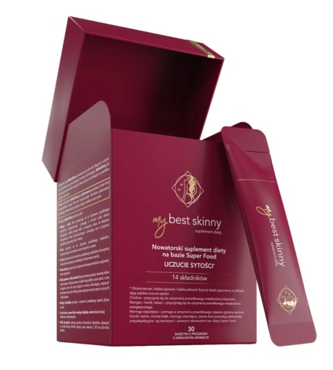 MyBestPharm MyBestSkinny 30 saszetek proszek o wiśniowym aromacie MyBestPharm MyBestSkinny 30 saszetek proszek o wiśniowym aromacie