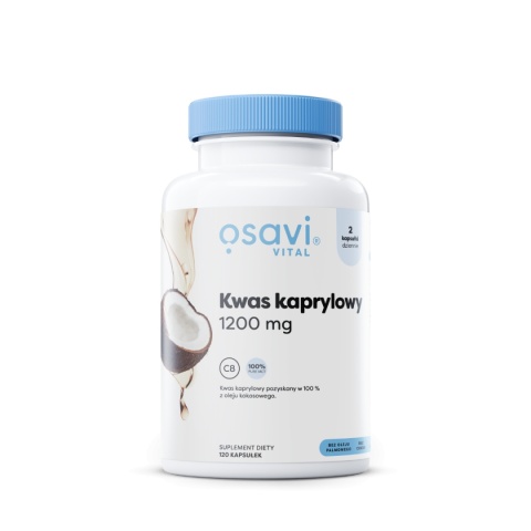 Osavi Kwas kaprylowy 1200 mg 120 kapsułek miękkich Osavi Kwas kaprylowy 1200 mg 120 kapsułek miękkich