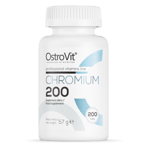 OstroVit Chromium Chrom 200 µg 200 tabletek OstroVit Chromium Chrom 200 µg 200 tabletek