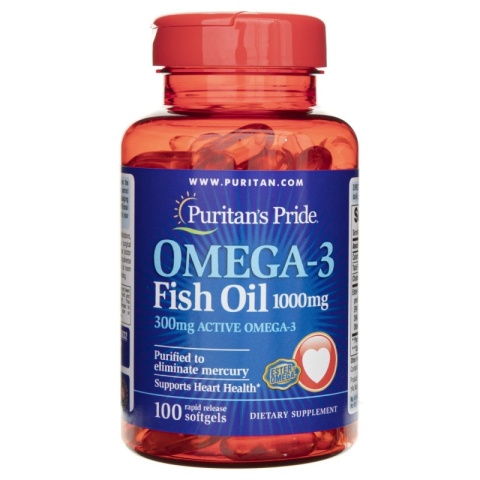 Puritan's Pride Omega-3 1200 mg 100 kapsułek Puritan's Pride Omega-3 1200 mg 100 kapsułek