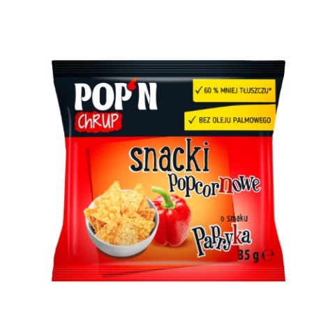 Sante POP'N Chrup Snacki Popcornowe z Papryką 35g Sante POP'N Chrup Snacki Popcornowe z Papryką 35g