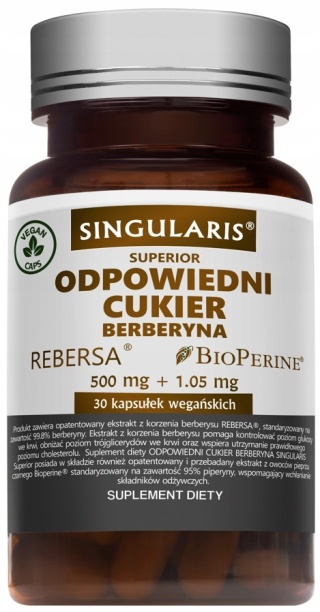 Singularis Odpowiedni Cukier Berberyna 30 kapsułek