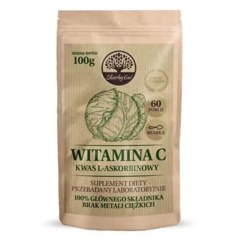 Skarby Gai Naturalna Witamina C Kwas L-askorbinowy z kapusty 100 g Skarby Gai Naturalna Witamina C Kwas L-askorbinowy z kapusty 100 g