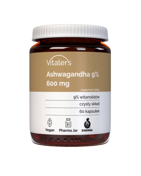 Vitaler's Ashwaghanda 9% 600 mg 60 kapsułek Vitaler's Ashwaghanda 9% 600 mg 60 kapsułek