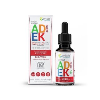 Wish Naturalna Witamina ADEK Forte w kroplach 30ml