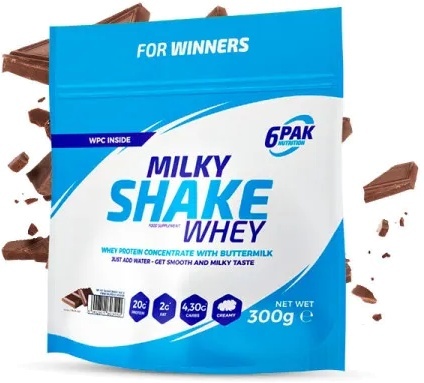 6PAK Milky Shake Whey 300g białko o smaku czekoladowym 6PAK Milky Shake Whey 300g białko o smaku czekoladowym