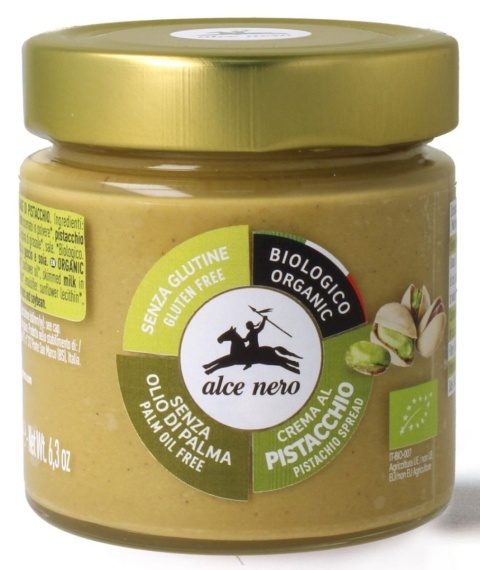 Alce Nero Krem Pistacjowy Bezglutenowy BIO 180 g Alce Nero Krem Pistacjowy Bezglutenowy BIO 180 g