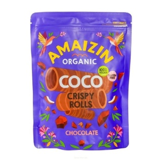 Amaizin Rurki Waflowe Kokosowo-Czekoladowe Bezglutenowe BIO 140 g