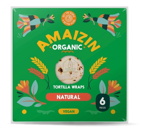 Amaizin Tortilla Wraps BIO (6 sztuk) 240 g Amaizin Tortilla Wraps BIO (6 sztuk) 240 g