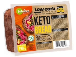 Balviten Chleb KETO O Obniżonej Ilości Węglowodanów Bezglutenowy 190 g