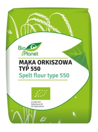 Bio Planet Mąka Orkiszowa Jasna Typ 550 BIO 1 kg
