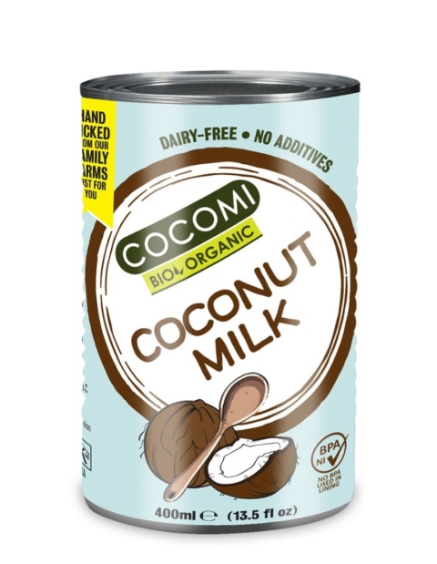 Cocomi Coconut Milk Napój Kokosowy Bez Gumy Guar BIO 400 ml Cocomi Coconut Milk Napój Kokosowy Bez Gumy Guar BIO 400 ml