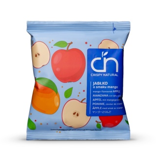 Crispy Natural Jabłko z sokiem z mango w plasterkach 18g