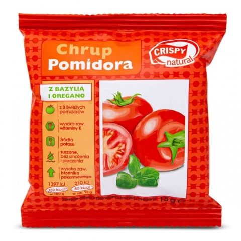 Crispy Natural Pomidor z bazylią i oregano 15 g Crispy Natural Pomidor z bazylią i oregano 15 g