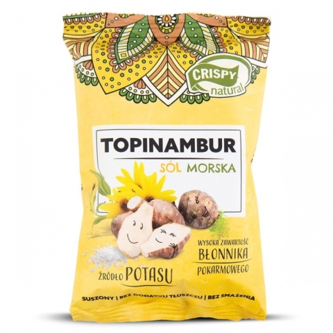 Crispy Natural Topinambur z solą morską 15 g Crispy Natural Topinambur z solą morską 15 g