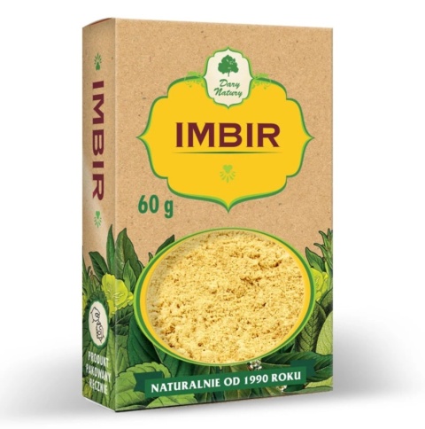 Dary Natury Imbir Mielony BIO 60 g Dary Natury Imbir Mielony BIO 60 g