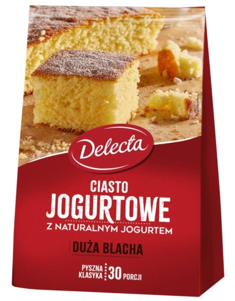 Delecta Ciasto Jogurtowe Duża Blacha 640 g Delecta Ciasto Jogurtowe Duża Blacha 640 g
