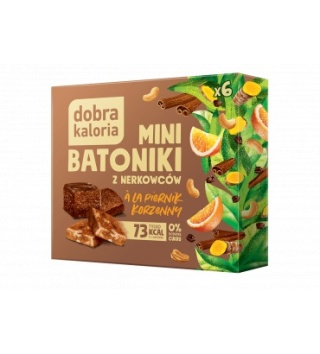 Dobra Kaloria Mini Batoniki z nerkowców ala piernik 102g