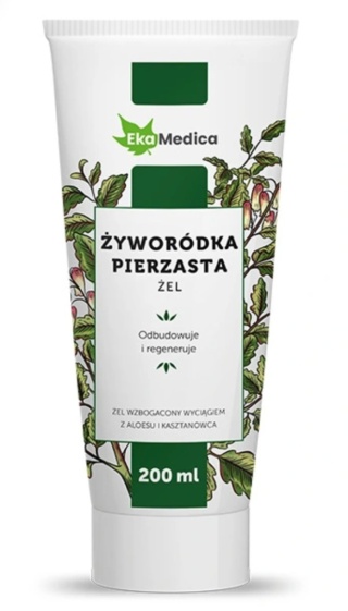 EkaMedica Żel Żyworódka Pierzasta z Aloesem i Kasztanowcem 200ml