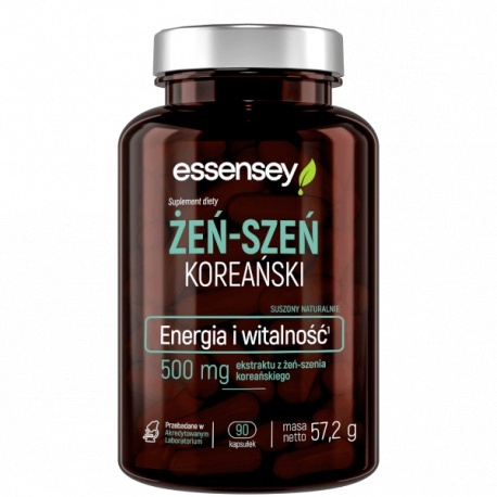 Essensey Żeń-Szeń Koreański 90 kapsułek Essensey Żeń-Szeń Koreański 90 kapsułek