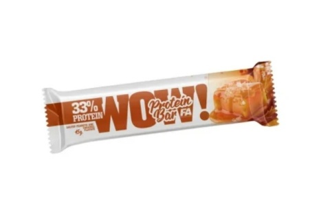 FA Wellness Line WOW! Protein Bar 45 g o smaku słonych orzeszków z karmelem FA Wellness Line WOW! Protein Bar 45 g o smaku słonych orzeszków z karmelem