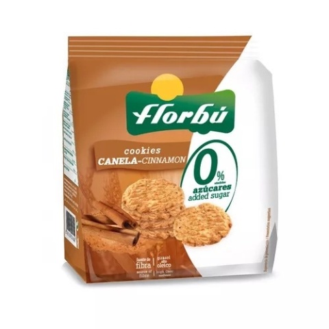 FLORBU Ciastka z cynamonem bez dodatku cukru 130g FLORBU Ciastka z cynamonem bez dodatku cukru 130g