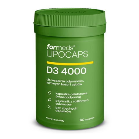 Formeds Lipocaps Liposomalna Witamina D3 4000IU 60 kapsułek Formeds Lipocaps Liposomalna Witamina D3 4000IU 60 kapsułek