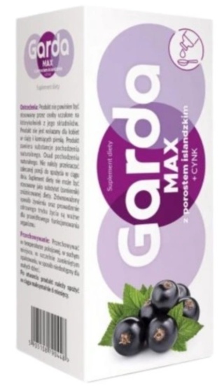 Garda MAX Syrop z Porostem Islandzkim + Cynk 120 ml