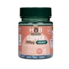 Holland & Barrett Chelated Copper Miedź 2000µg 90 tabletek
