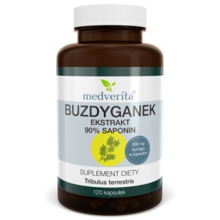 Medverita Buzdyganek (Tribulus terrestris) 120 kapsułek