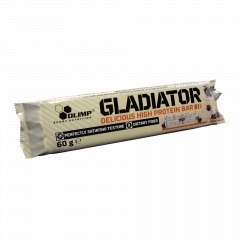 Olimp Baton Wysokobiałkowy Gladiator 60g o smaku waniliowym Olimp Baton Wysokobiałkowy Gladiator 60g o smaku waniliowym