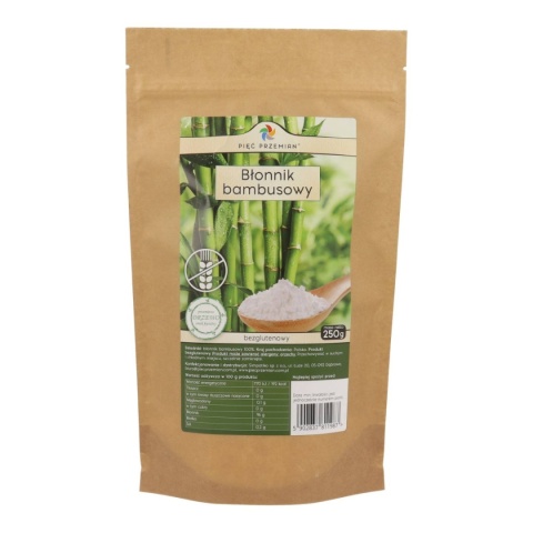 Pięć Przemian Błonnik Bambusowy Bezglutenowy 250 g Pięć Przemian Błonnik Bambusowy Bezglutenowy 250 g