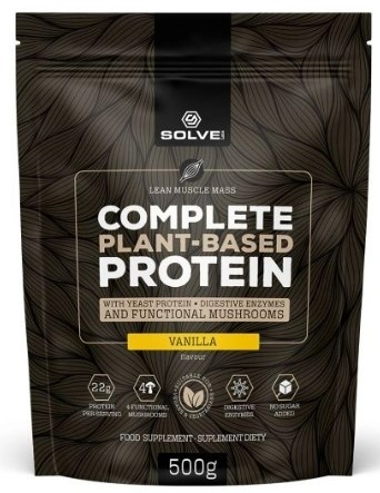 SolveLabs Complete Plant-based Protein 500g o smaku waniliowym SolveLabs Complete Plant-based Protein 500g o smaku waniliowym