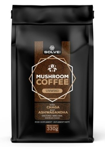 SolveLabs Mushroom Coffee Chaga + Ashwagandha 330g SolveLabs Mushroom Coffee Chaga + Ashwagandha 330g