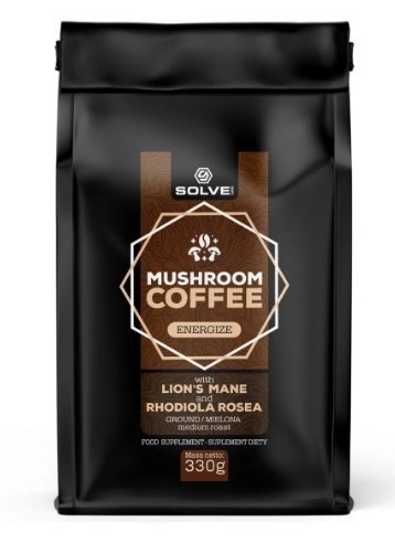 SolveLabs Mushroom Coffee Lion's mane + Rhodiola 330g SolveLabs Mushroom Coffee Lion's mane + Rhodiola 330g