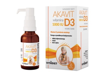 VITADIET AKAVIT Witamina D3 1000 IU krople 30 ml