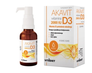 VITADIET AKAVIT Witamina D3 2000 IU krople 30 ml