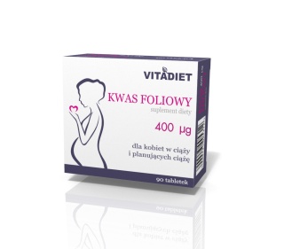 VITADIET Kwas foliowy 400 μg 90 tabletek