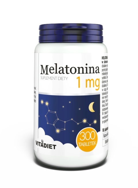VITADIET Melatonina 1 mg 300 tabletek VITADIET Melatonina 1 mg 300 tabletek