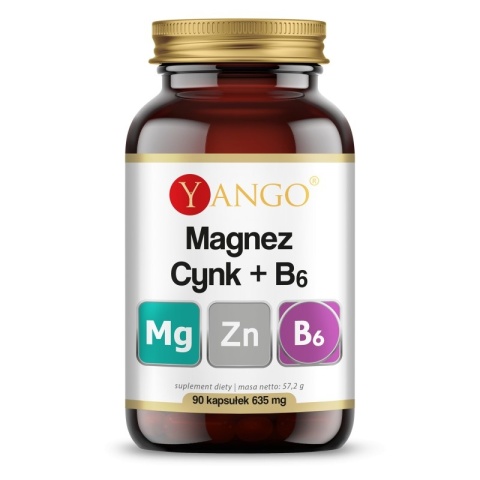 Yango Magnez + cynk + B6 90 kapsułek Yango Magnez + cynk + B6 90 kapsułek