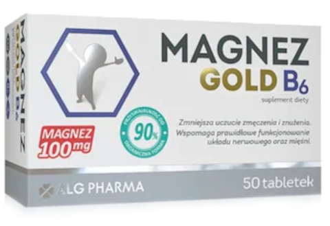 Alg Pharma Magnez Gold B6 50 tabletek Alg Pharma Magnez Gold B6 50 tabletek